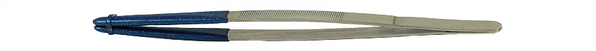 Value-Tec 205.MS, 8 Zoll lange, robuste Pinzette mit PVC-beschichten Spitzen, 205 mm, ferromagnetischer Edelstahl